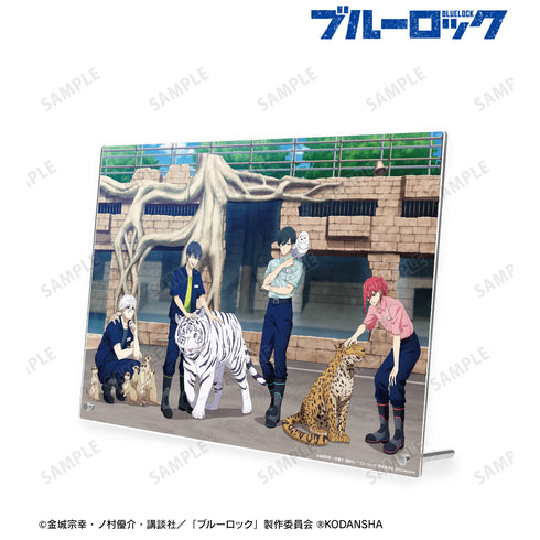 『ブルーロック』東武動物公園コラボ 描き下ろしイラスト 集合 飼育係ver. A4アクリルパネル